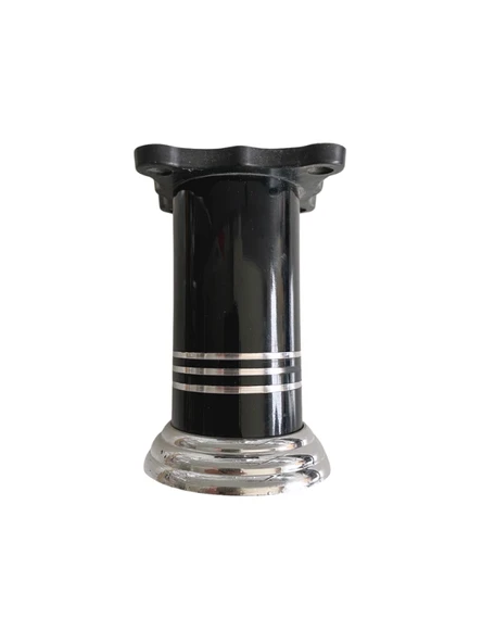 Düz Şeritli Alüminyum Ayak Mobilya Masa ve Dolap Ayağı(SİYAH)(8cm - 10cm) Siyah 10cm 10cm - 4 ADET