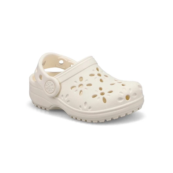 crocs 210944-0WV CLASSIC FLORAL CUT OUT CLOG BEBEK TERLİK SANDALET