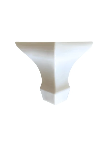 Lükens Beyaz 8cm Plastik Ayak Mobilya Masa ve Dolap Ayağı(8cm)(BEYAZ) Beyaz 8cm 8cm - 2 ADET