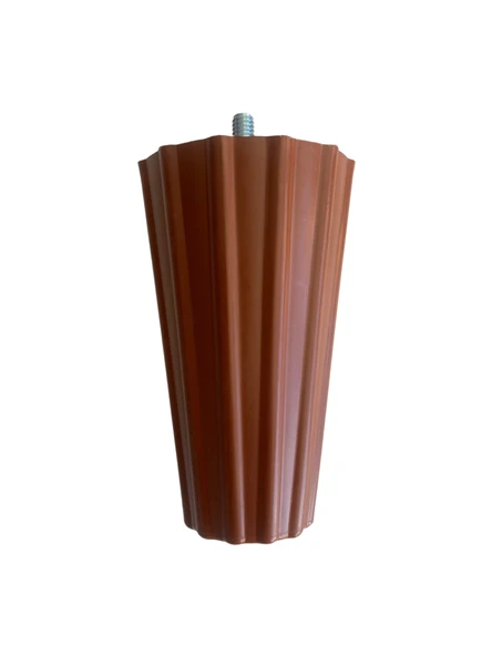 Armut Kahverengi Plastik 12 cm Ayak 8 mm Vidalı Mobilya Koltuk ve Baza Ayağı(12cm)(KAHVERENGİ)(8mm VİDALI PASOLU) Kahverengi 12cm 12cm - 4 ADET - 2