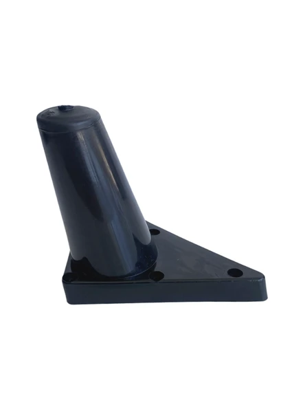 Rüzgar Plastik 12cm Ayak Mobilya Masa ve Dolap Ayağı(12CM)(SİYAH) Siyah 12cm 12cm - 2 ADET - Resim 2