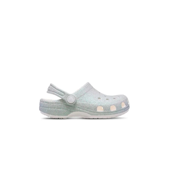 crocs 210986-100 CLASSIC IRIDESCENT GLITTER ÇOCUK TERLİK SANDALET