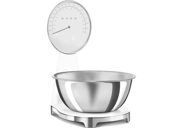 Smeg 50's Style Retro KSF01 Beyaz Analog Mutfak Tartısı