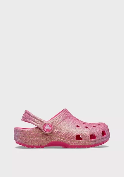 crocs 210986-6ZQ CLASSIC IRIDESCENT GLITTER ÇOCUK TERLİK SANDALET