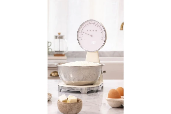 Smeg 50's Style Retro KSF01 Krem Analog Mutfak Tartısı - Resim 4
