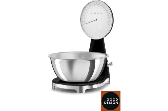 Smeg 50's Style Retro Siyah Analog Mutfak Tartısı KSF01BLWW - 2