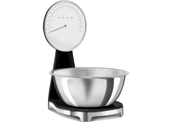 Smeg 50's Style Retro Siyah Analog Mutfak Tartısı KSF01BLWW - 3