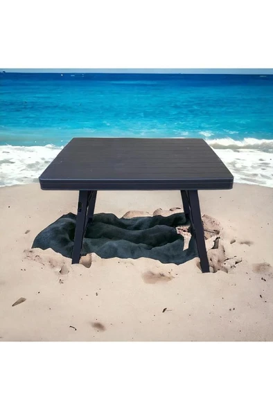 Omnipazar IRK-HS730 Portatif Plastik Katlanır Piknik Kamp Sehpası - 6