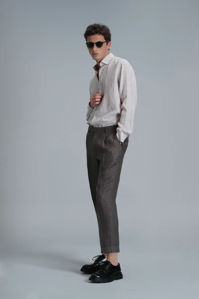 Lufian 111010618 Tamar Erkek Basic Gömlek Regular Fit Erkek Gömlek - Resim 4