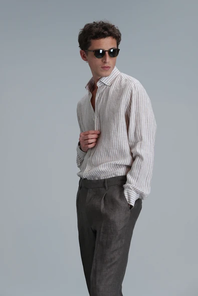 Lufian 111010618 Tamar Erkek Basic Gömlek Regular Fit Erkek Gömlek - Resim 5