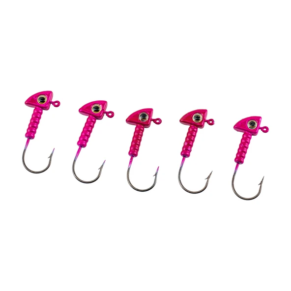 Jighead - Zoka - Kurşunlu Olta İğnesi - (XH-A 06) - Pembe - 8 Gr - 5 Adet