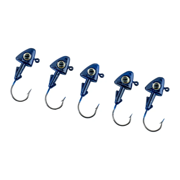 Jighead - Zoka - Kurşunlu Olta İğnesi - (XH-A 07) - Mavi - 10 Gr - 5 Adet