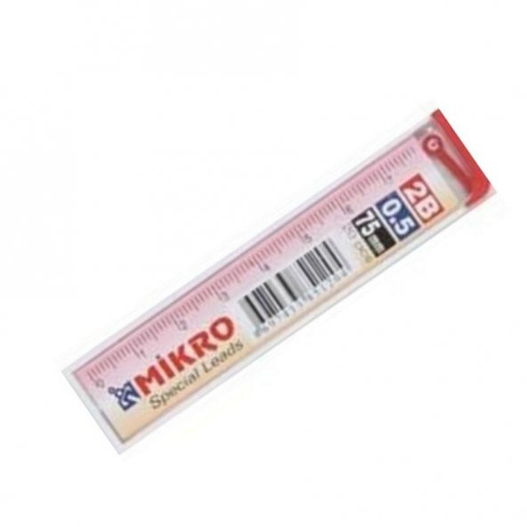 Min 0.5 Mm Cetvelli Kalem Ucu 75 Mm Mikro Uç 12 Adet - 2