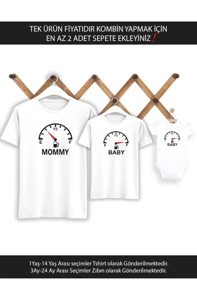 Mommy Baby Yakıt Göstergesi Anne Oğul Kız TEK ÜRÜN FİYATIDIR KOMBİN YAPMAK İÇİN 2 ADET SEPETE EKLE