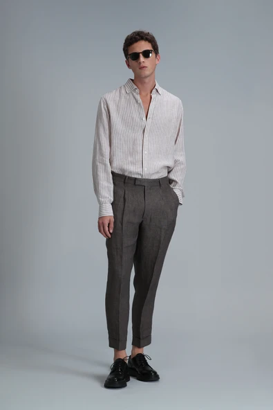 Lufian 111010618 Tamar Erkek Basic Gömlek Regular Fit Erkek Gömlek - Resim 2