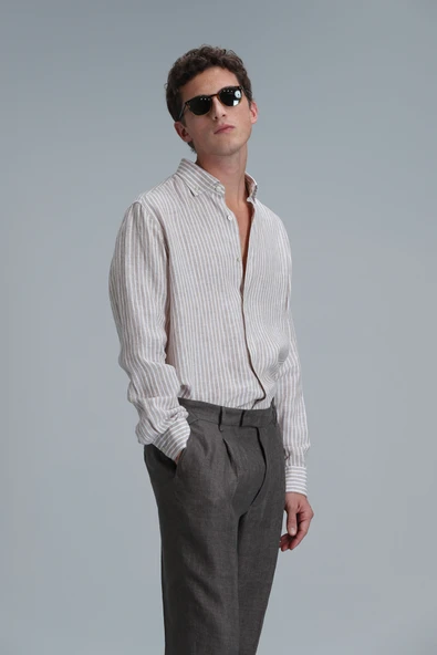 Lufian 111010618 Tamar Erkek Basic Gömlek Regular Fit Erkek Gömlek - Resim 3