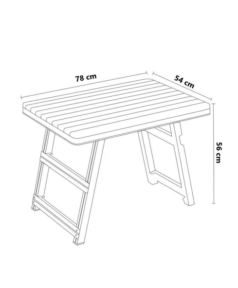Omnipazar IRK-HS730 Portatif Plastik Katlanır Piknik Kamp Sehpası - 8
