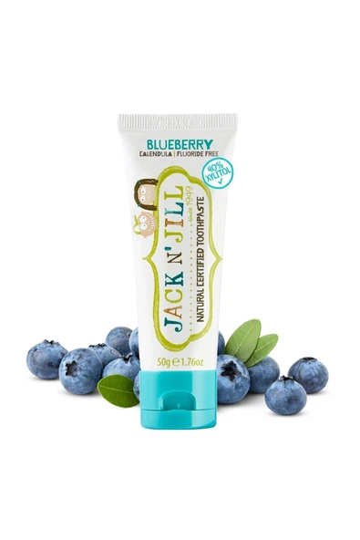 Jack N Jill Doğal Yabanmersini Aromalı Florürsüz Çocuk Diş Macunu 50 gr