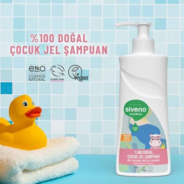 %100 Doğal Bebek Çocuk Jel Şampuanı Yenidoğan Saç Vücut Konak Önleyici 325 ml - 2