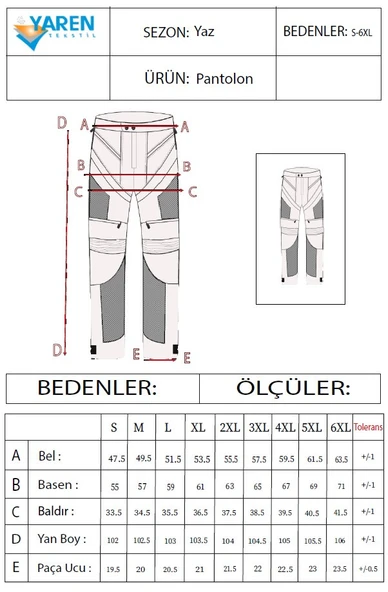 Yazlık Motorcu Pantolon - 6