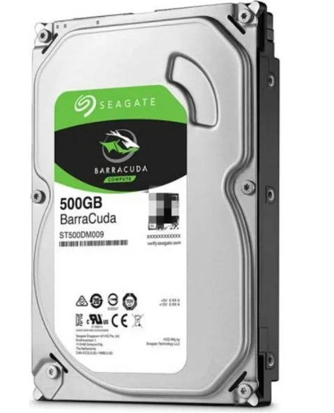 Seagate 500GB ST500DM009 BarraCuda SATA 3.0 7200 RPM 3.5" Harddisk (İthalat)