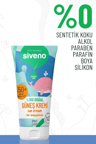 Siveno %100 Doğal Bebek Güneş Kremi- Leke Karşıtı Antioksidan Nemlendirici Bitkisel Vegan Uva Uvb 50spf - 4