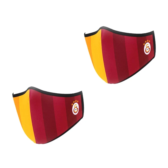 Galatasaray Lisanslı Parçalı Maske Yıkanabilir Nano Kumaş 3 Adet - 2