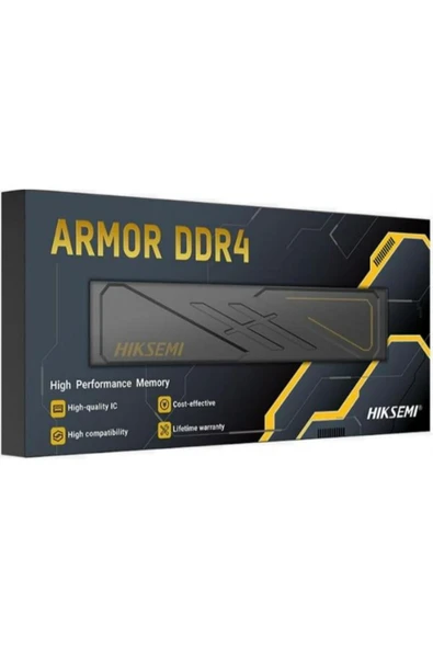 Hiksemi Armor 16GB 3600Mhz DDR4 HSC416U36D2 16G Siyah PC Ram