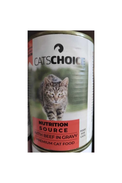 Cat Choice Beef In Biftekli Konserve Mama 400 Gr X 12 Adet