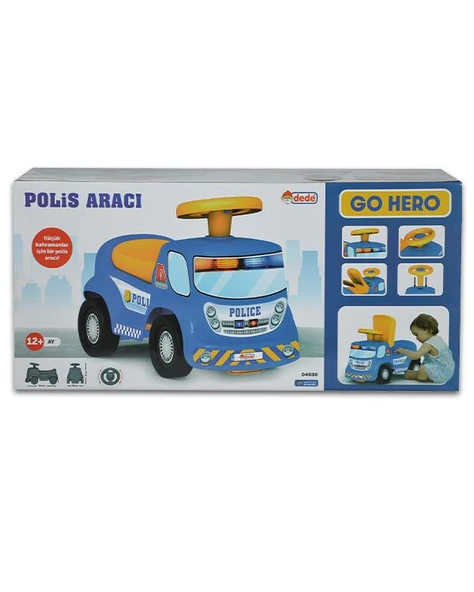 Dede Oyuncak Go Hero Polis Aracı 04038