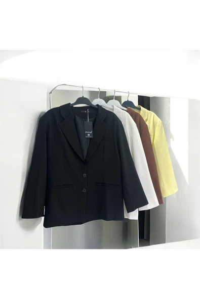 BZCK001 DÜĞME DETAYLI BLAZER CEKET
