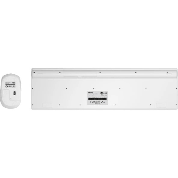 Lecoo Km2001 Klavye & Mouse Kablosuz Set Beyaz - 9