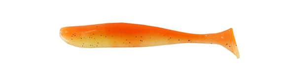 Captain 3075 Shad Tail Soft 10 cm 4.7 Gr Levrek Turna Silikonu 5'li Paket Suni Yem Turuncu - Silikon Balık - 2