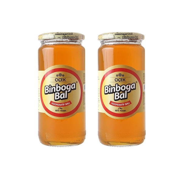 Binboğa Çiçek Balı 650 gr Cam x 2 Adet