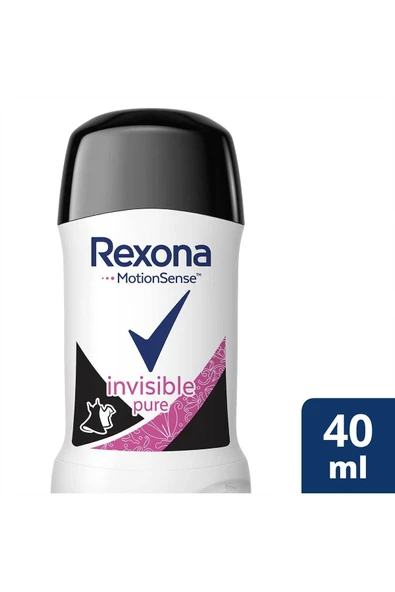 Rexona Stick Black White Invisible Pure 40 ml ürün görseli 1