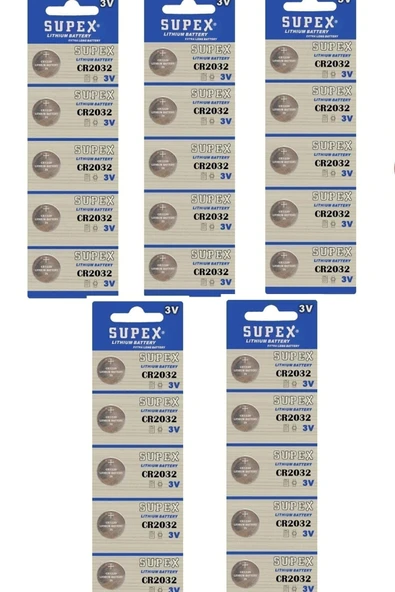 25 Adet 3 Volt Cr2032 Lityum Para Pil (dl2032 Bios-kepenk-kumanda Taerazi Düğme Lithum Pili)