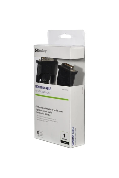 Sandberg Monitor Cable Dvı - Dvı 1m Kablo - 507-47 - Resim 2