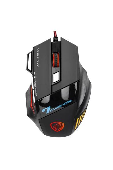 Srknx Gamy Siyah Gaming Oyuncu Mouse Rgb Led Işık Hy-x7 Modern Tasarım 431550 Modelist 999178