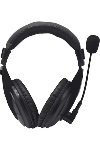 Kulaküstü Siyah Mikrofonlu Pc Kulaklık Pl-2363 - 2