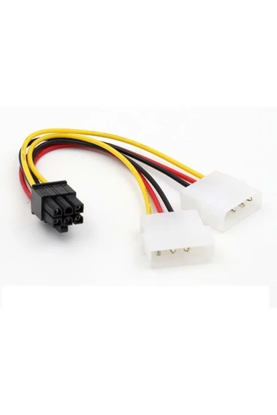 6 Pin Ekran Kartı Power Güç Kablosu Pcı Ex 15 Cm - 2