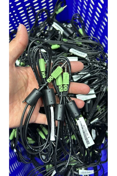 STEREO AUX YEŞİL UÇLU SES KABLOSU 1.8 METRE 50.7a301.001 r ürün görseli