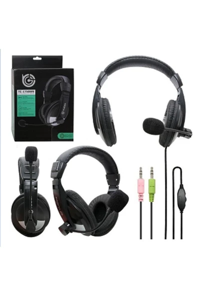 Kulaküstü Siyah Mikrofonlu Pc Kulaklık Pl-2363