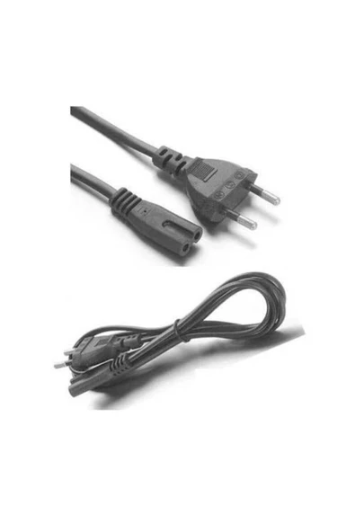 Teyp Power Güç Kablosu Notebook Tv Traş Makineleri Işıldaklar Elektrik Güç Kablosu 1,5 Metre - Resim 2