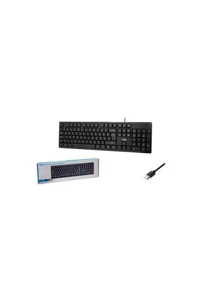 TRK100 USB Kablolu Klavye, Kablolu Türkçe Q Klavye - 2
