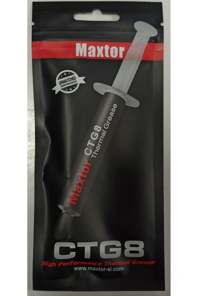 5 Adet Ctg8d Yüksek Kaliteli Maxtor Termal Macun Soğutucu 4gr 12.8 W/mk Üretim Tarihi : 02.09.2023