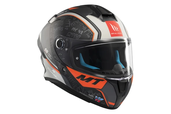 KASK MT HELMETS TARGO S B4 TURUNCU MAT IVAN ORTALA - 3