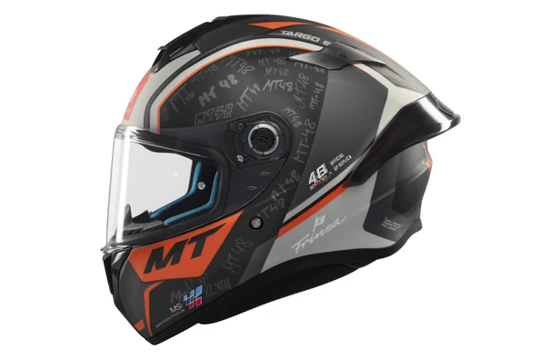 KASK MT HELMETS TARGO S B4 TURUNCU MAT IVAN ORTALA - 2