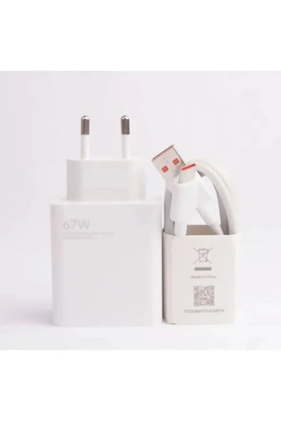 MDY Power Adapter 67W Şarj Aleti ve Type-C Kablo Set MI-MDY-12-EH