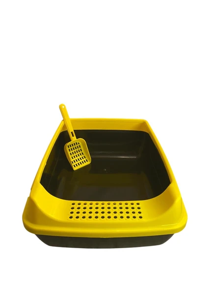 Chitto Elekli Açık Kedi Tuvaleti - Kürek hediyeli