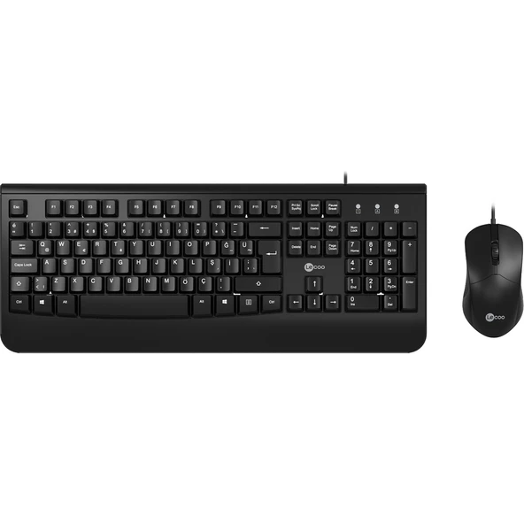 Lecoo Cm105 Siyah Kablolu Mouse & Klavye Set